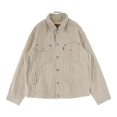 Levi's (リーバイス) サンライズ コットン ストライプ トラッカージャケット ベージュ PC9-A4820-0010