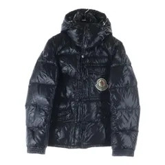 MONCLER (モンクレール) K2 胸ロゴワッペン ボタンフライ ダウンジャケット ブラック 41303/60/68950