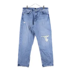 YEEZY GAP (イージーギャップ) 22SS 5 Pocket Denim Pants ダメージ加工 ストレートデニムパンツ インディゴ