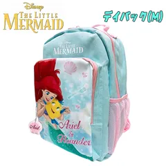 Disney ディズニー プリンセス リトルマーメイド アリエル キャラクター デイパック Mサイズ サックス 反射チャーム Dパック リュックサック バッグ(D6223SA-2) 