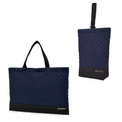 【在庫セール】STYLE CANDY レッスンバッグ・シューズケース2点セット レッスンバッグ シューズケース 入園入学準備 COLORFUL おしゃれ 共通 ディープネイビー NK301200