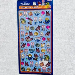 サンスター文具 ボンボンドロップシール mini ディズニー シール　ズートピア 正規品