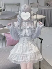 量産型レディ系 レース オフショルダー ニット セーター