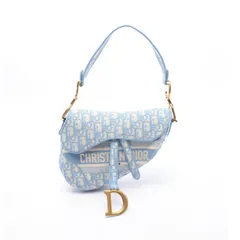 ディオール Dior ハンドバッグ SADDLE サドル オブリーク アクアブルー キャンバス オブリーク サドルバック レディース 未使用のサムネイル