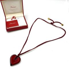 未使用】LA PERLA VENEZIANA ムラーノガラス ハートネックレス - メルカリ