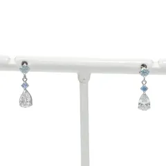 【4℃】ヨンドシー ティアドロップ K10ホワイトゴールド レディース 0.8g ピアス