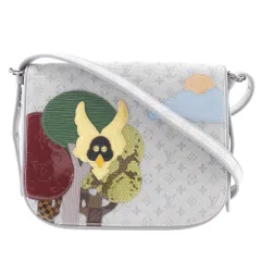 【LOUIS VUITTON】ルイ・ヴィトン ミュゼット コント・ドゥ・フェ M92279 モノグラムミニキャンバス×モノグラムヴェルニ×エピレザー グレー LM0052 レディース ショルダーバッグ