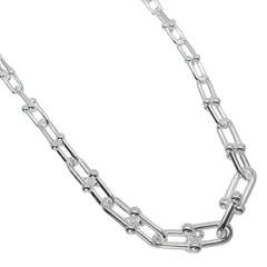 【TIFFANY&Co.】ティファニー ハードウェア グラジュエイテッドリンク シルバー925 レディース 106.5g ネックレス