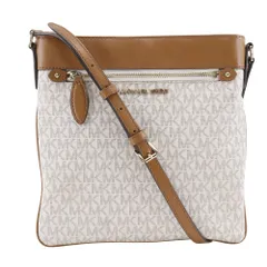【Michael Kors】マイケルコース コニー シグネチャー PVC 白 レディース ショルダーバッグ