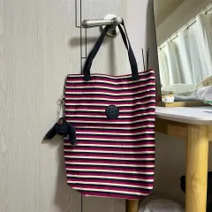 キプリング ストライプ トートバッグ