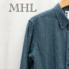 MARGARET HOWELL MHL.マーガレットハウエル グレー×ネイビー チェックネルシャツ M SA-63 M グレー×ネイビー チェック  メンズ ファッションのサムネイル