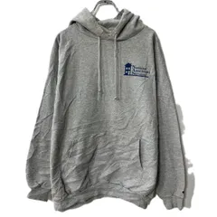 Champion プリントスウェット パーカー 2XL グレー チャンピオン フーディー プルオーバー ビッグサイズ トップス 秋物 a801-5018