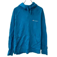 Champion ロゴウェット パーカー L ライトブルー チャンピオン フーディー プルオーバー プリント ラグラン トップス 秋物 a801-5027