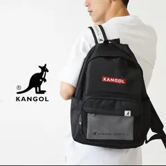 F-015-265  KANGOL カンゴール リュック  バックパック  メンズ  レディース  ユニセックス 通勤  通学　デイパック リュックサック　 ポーチ付き バッグ ブランド 黒 デイパック