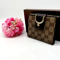 グッチ 折り 財布 GGキャンバス アビー 札入れ コイン FZ462