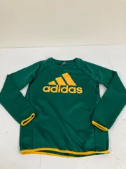 送料無料★adidas アディダス★長袖Tシャツ　トップス★キッズ　子供　160 緑　#80106sac