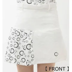 【CECIL McBEE green】 切替プリントプリーツスカート（ﾎﾜｲﾄ）【Mサイズ】   M266