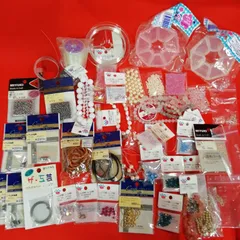 【未使用品多数】ビーズ用品 素材  大量 まとめ売り♪ 長期保管品 R560