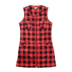 サイズ：L ADIDAS GOLF アディダスゴルフ AF6982 蓄熱 ノースリーブワンピース チェック柄 レッド系 [240101593282] ゴルフウェア レディース ストスト