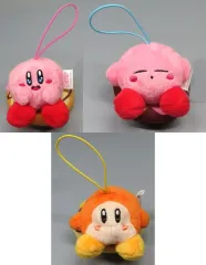 【中古】ぬいぐるみマスコット・ぬいぐるみバッジ 全3種セット ドーナツマスコット 「星のカービィ」