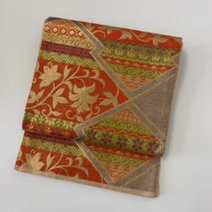 袋帯 金彩 唐草 素敵な織り出し 正絹 着物 MA-2941