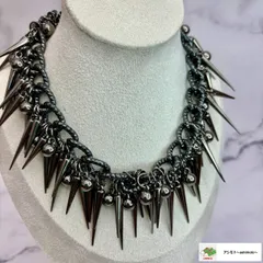 ☆ y2k スパイク チョーカー ハード ネックレス パンク ハロウィン イベント コスプレ 映え//N-85