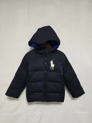 ポロラルフローレン ネイビー ダウン アウター キッズ 3歳 0106