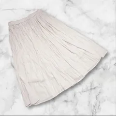 【ロペピクニック】（36）フレアスカート プリーツ ミモレ丈 裏地あり シンプル