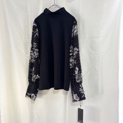 新品タグ付き】TOPSHOP 総レース×極美刺繍ハイネックブラウス サイズ40 