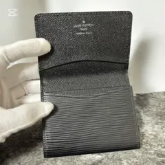 s77　アンヴェロップ カルト ドゥ ヴィジット　カードケース　名刺入れ　ルイ ヴィトン  Louis Vuitton エピ　ノワール　ブラック　黒