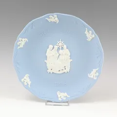 【Wedgwood】ウェッジウッド 1998年 イヤープレート ジャスパー ペールブルー _ 置物 オブジェ