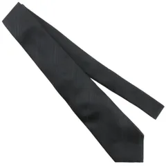 【MARIO VALENTINO】マリオ・ヴァレンティノ レジメンタルストライプ シルク 黒 メンズ ネクタイ