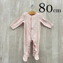 ap11578-2 OBAiBi オバイビ BABY ベビー ロンパース 80 18M 80cm ピンク ハリネズミ スナップボタン ストレッチ 長袖 滑り止め 18ヶ月 OBAÏBI