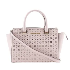 【Michael Kors】マイケルコース セルマ 2WAYショルダー パンチング レザー ピンク レディース ハンドバッグ