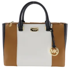 【Michael Kors】マイケルコース トートバッグ レザー 茶/黒/白 レディース ハンドバッグ