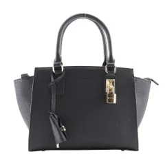 【Samantha Thavasa】サマンサタバサ サマンサマイン レザー 黒 レディース ハンドバッグ