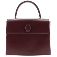 【CARTIER】カルティエ マストライン ワンハンドル レザー ボルドー レディース ハンドバッグ