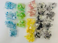 6点セット【カラフルアクリルビーズ 星/ハート/リボン 手芸材料】たっぷり使える大容量