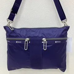 8043　LeSportsac レスポートサック　ショルダーバッグ　エッセンシャル　パープル　紫　レディース　シンプル　きれいめ　カジュアル　軽量　ポケット多数　小さめ　ミニ　無地