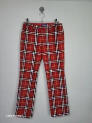 バーバリー レッド CHECK レディース ズボン (新品程度