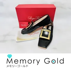 ☆ROGER VIVIER　ロジェヴィヴィエ　ヴィヴ ドライバー　メタルバックル　ローファー　ドライビングシューズ　フラットシューズ　レザー　ブラック　＃３７(２４ｃｍ）　K32173のサムネイル