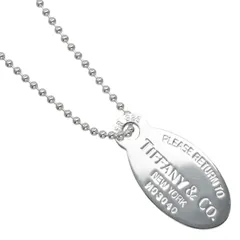 【TIFFANY&Co.】ティファニー リターントゥ ティファニー オーバルタグ シルバー925 レディース 26.1g ネックレス