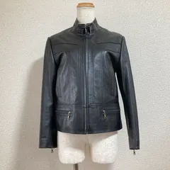 【ファーストアベニュー】ライダース　ジャケット　黒　ブラック　ライダース ラムレザー　シープスキン 羊革　革ジャン