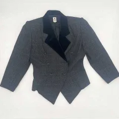 ungaro　ウンガロ　ツイードスカートセットアップ　グレー　9号　◇〇