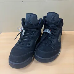 ▪️NIKE ナイキ AIR JORDAN エアジョーダン 5 レトロ パリ サンジェルマン スニーカー ハイカット ブラック メンズ シューズ 靴 くつ ベロア 26.5㎝