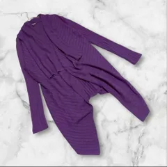 【インディヴィ】INDIVI（38）カーディガン リブニット 羽織り ウール混