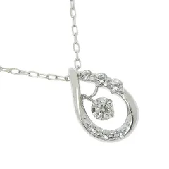 【4℃】ヨンドシー ティアドロップ 2018年クリスマス限定 K10ホワイトゴールド レディース 1.4g ネックレス