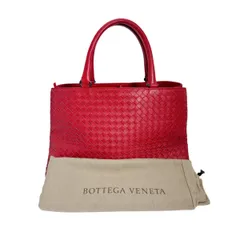 ボッテガヴェネタ ハンドバッグ イントレチャート ハンドバッグ BOTTEGAVENETA レッド