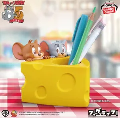 トムとジェリー フィグライフ！ Jerry＆Tuffy チーズ型ペンスタンド ペン立て