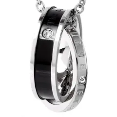 [SEIYA INTERNATIONAL] ネックレス メンズ リングネックレス ペンダント ステンレス アクセサリー